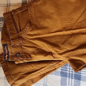 WALLS MEN'S SIZE 34x32  Work‎ Pants CANVAS COTTON BROWN PECAN